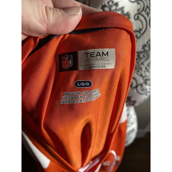 Denver Broncos L Ladies Top Large Rhinestone Plus Funny Hat Visor Jersey Shirt - Picture 11 of 14